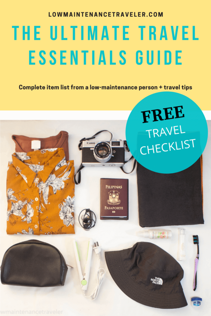 Ultimate travel essentials list with free checklist